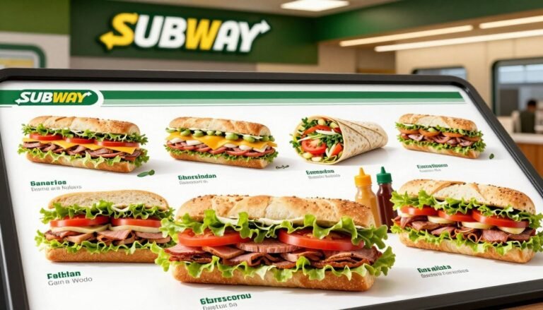 subway classic menu