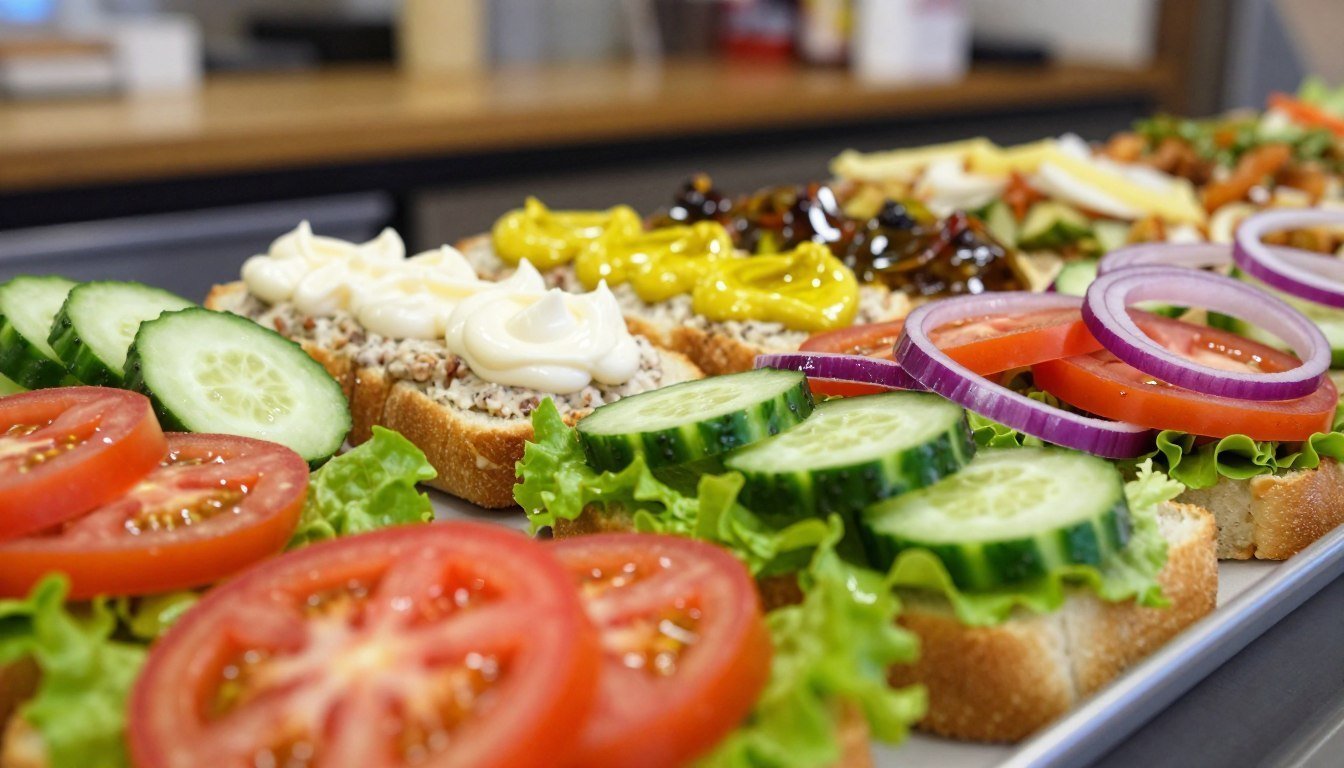 subway menu toppings